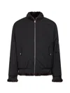 Mm6 Maison Margiela Down Jacket Frontal Zip Closure In Black