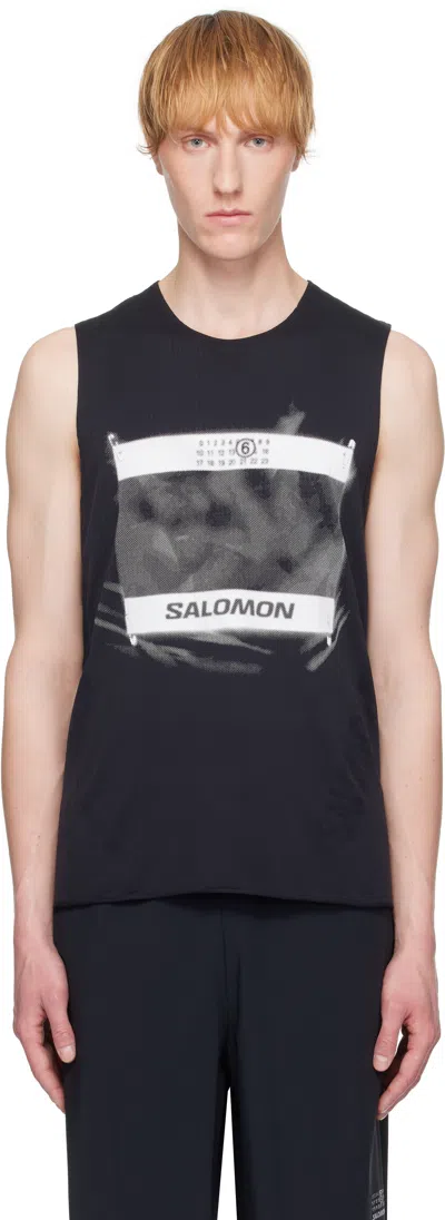 Mm6 Maison Margiela Mm6 X Salomon Edition Crewneck Tank Top Black