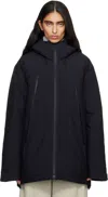 Mm6 Maison Margiela Black Salomon Edition Heavy Sports Down Jacket In Black