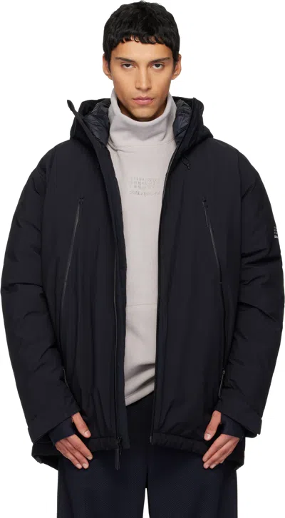 Mm6 Maison Margiela Black Salomon Edition Hooded Down Jacket