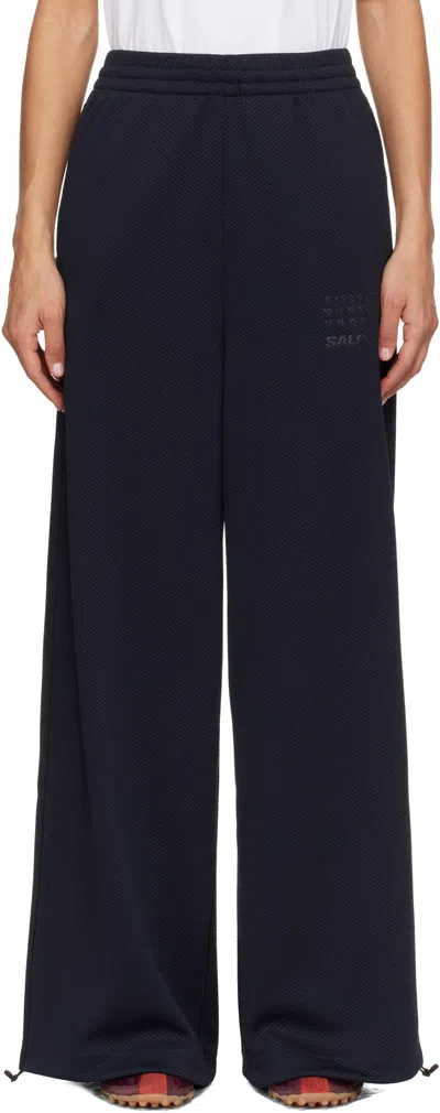 Mm6 Maison Margiela Black Salomon Edition Mesh Sweatpants