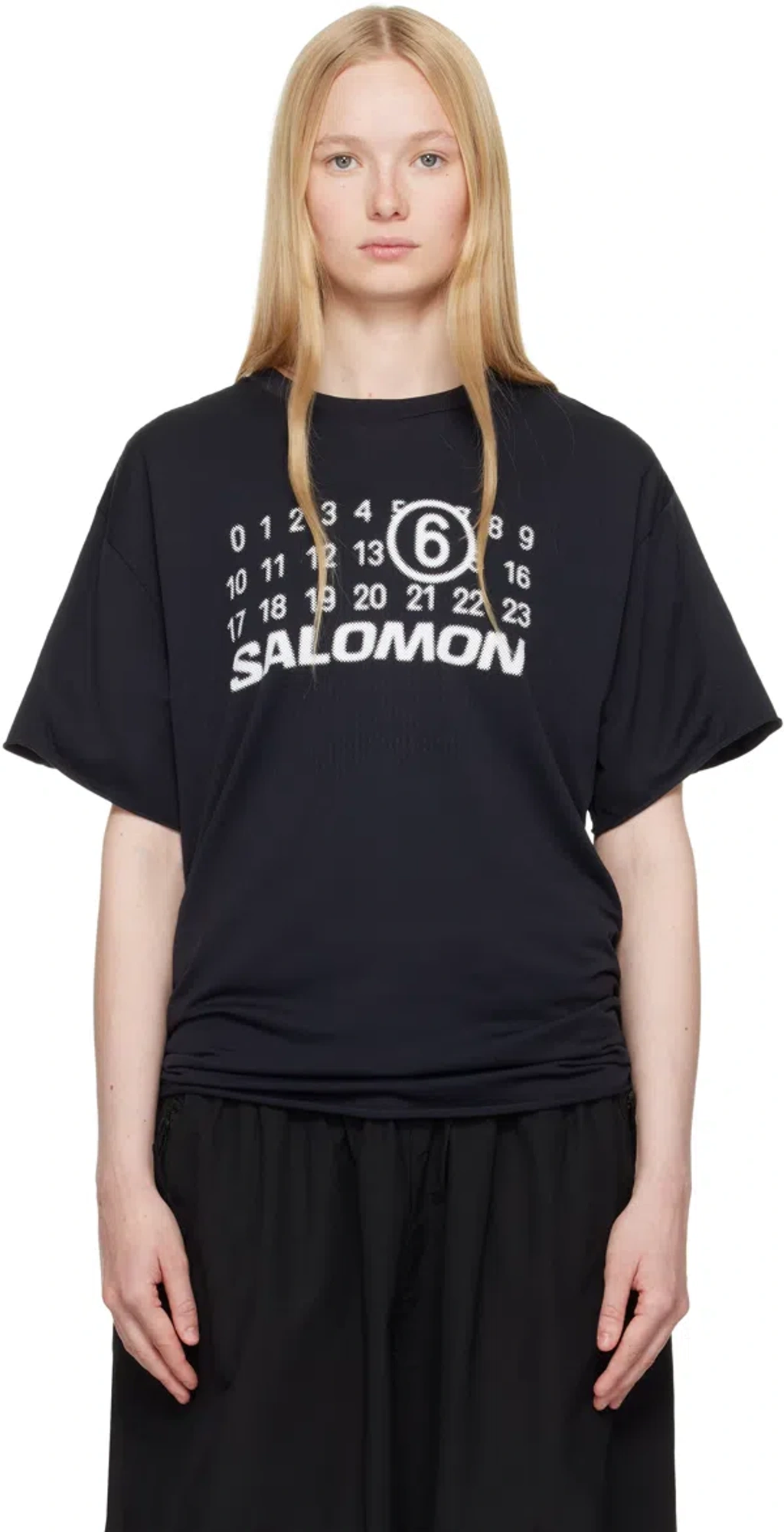 Mm6 Maison Margiela Black Salomon Edition Seamless Sport T