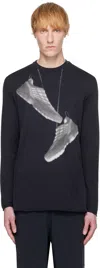 Mm6 Maison Margiela Mm6 X Salomon Edition Sneaker Print T-shirt Black In Black