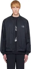 Mm6 Maison Margiela Mm6 X Salomon Edition Bomber Jacket Black In Black