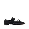 Mm6 Maison Margiela Mm6 By Maison Margiela Anatomic Numeric Ballerinas In Black