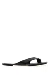 Mm6 Maison Margiela Black Solid Slippers In Black