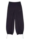 Mm6 Maison Margiela Relaxed Fit Trousers Drawstring Hem In Black