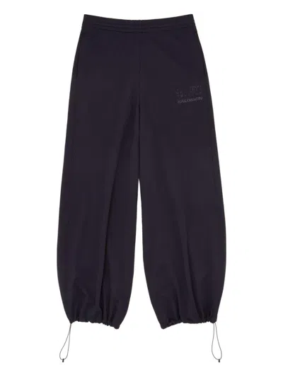 MM6 MAISON MARGIELA BLACK SPORTS TROUSERS WITH ELASTIC MM6 MAISON MARGIELA