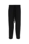 Mm6 Maison Margiela Black Stretch Polyester Blend Pant In Black