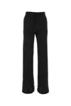 Mm6 Maison Margiela Black Stretch Polyester Blend Pant
