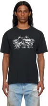 Mm6 Maison Margiela Graphic-print T-shirt In 899 Washed Black