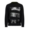 Mm6 Maison Margiela Relaxed Fit Sweater With Tape Detail In Black