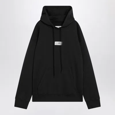 Mm6 Maison Margiela Black Sweatshirt With Logo Label