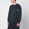 Mm6 Maison Margiela Black Sweatshirt With Numeric Logo In Cotton