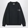 Mm6 Maison Margiela Numeric Logo Print Crewneck Sweatshirt In Black