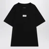Mm6 Maison Margiela Numeric Patch Crewneck T-shirt In Black