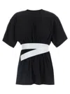 Mm6 Maison Margiela Tape-embellished T-shirt In Black