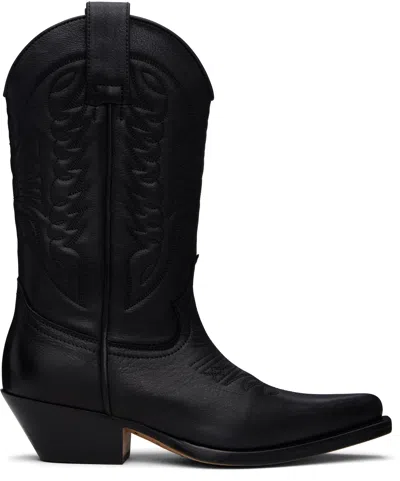 Mm6 Maison Margiela Black Texas Boots In T8013 Black
