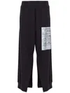 Mm6 Maison Margiela Maxi Print Sweatpants In Black