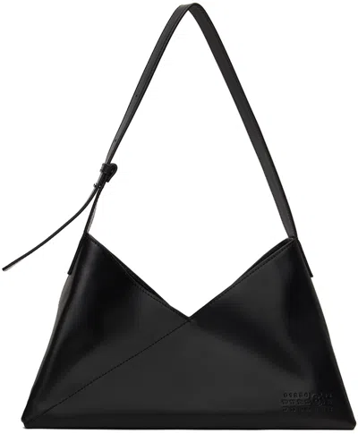 Mm6 Maison Margiela Black Triangle 6 Shoulder Bag In T8013 Black