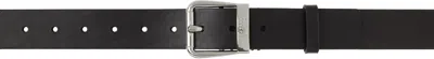 Mm6 Maison Margiela Black Vacchetta Belt In T8013 Black
