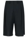 Mm6 Maison Margiela Wool Bermuda Shorts Back Pocket