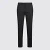 Mm6 Maison Margiela Black Virgin Wool Blend Pants