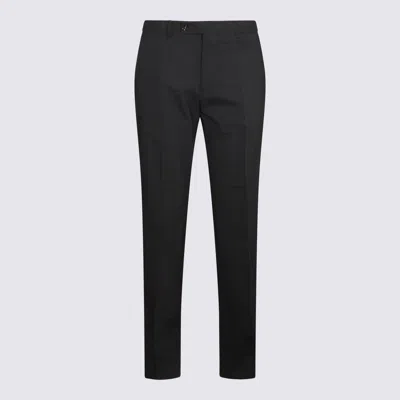 MM6 MAISON MARGIELA MM6 MAISON MARGIELA BLACK VIRGIN WOOL BLEND PANTS