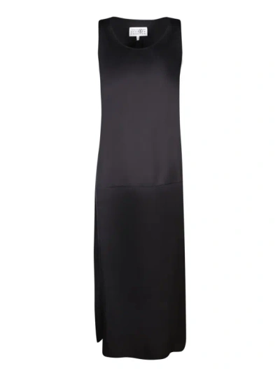 MM6 MAISON MARGIELA BLACK VISCOSE DRESS