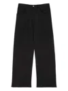 Mm6 Maison Margiela Black Wide Leg Jeans In Black
