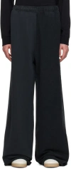 MM6 MAISON MARGIELA BLACK WIDE-LEG SWEATPANTS