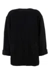 Mm6 Maison Margiela Oversize Wool Blend Sweater With Front Pockets