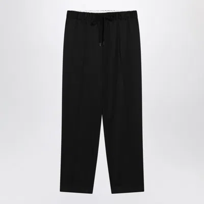 Mm6 Maison Margiela Wool-blend Trousers In Multi