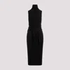 Mm6 Maison Margiela Mm6 By Maison Margiela Black Wool Midi Dress In Black