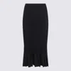 Mm6 Maison Margiela Black Tshirt With Numeric Patch And Tape Detail In Black