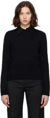 Mm6 Maison Margiela Wool Sweater In Black