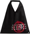 Mm6 Maison Margiela Black 'year Of The Snake' Triangle Small Tote In T8013 Black