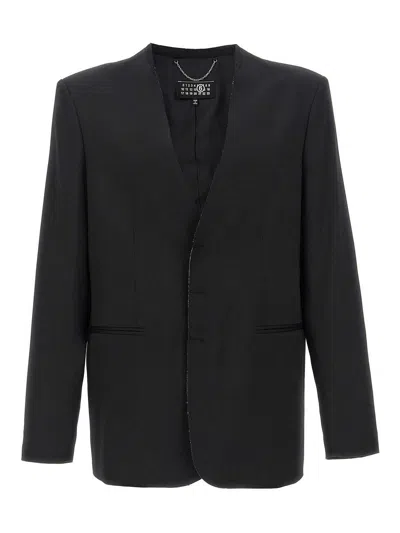 MM6 MAISON MARGIELA BLAZER - WHITE STITCH LINE