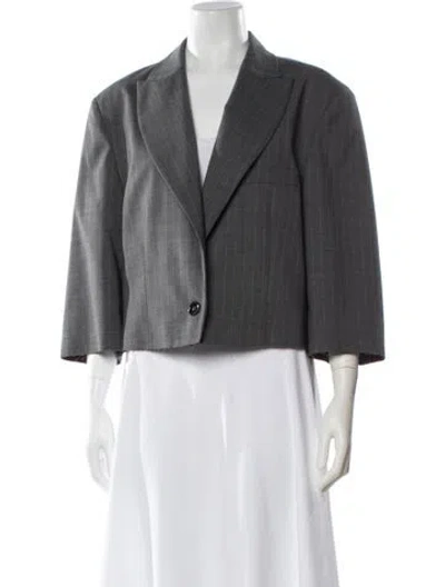 Pre-owned Mm6 Maison Margiela Blazer In Gray