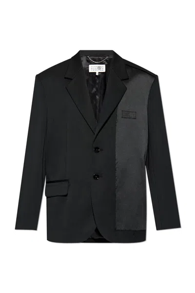Mm6 Maison Margiela Blazer With Logo In Black