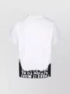 Mm6 Maison Margiela Block Design Crew Neck Graphic Print In White