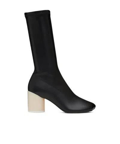 Mm6 Maison Margiela Block-heel 80mm Boots In Black