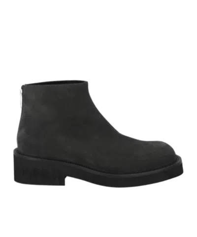 Mm6 Maison Margiela Block Heel Ankle Boots In Black