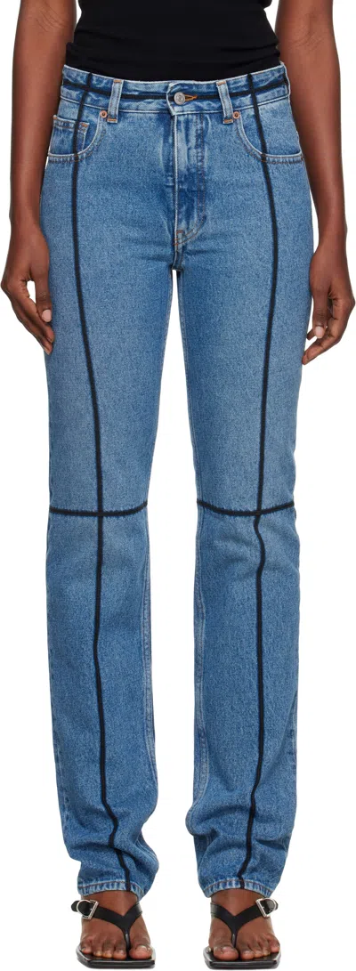 Mm6 Maison Margiela Blue 5 Pockets Jeans