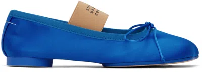 Mm6 Maison Margiela Blue Anatomic Ballerina Flats In T6161 Campanula