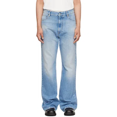 Mm6 Maison Margiela Blue Bootcut Jeans In Multi