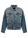 Mm6 Maison Margiela Mm6 By Maison Margiela Cut-out Denim Jacket With Unique Sleeve Details In Denim