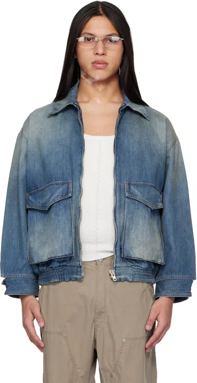 Mm6 Maison Margiela Blue Denim Sports Jacket