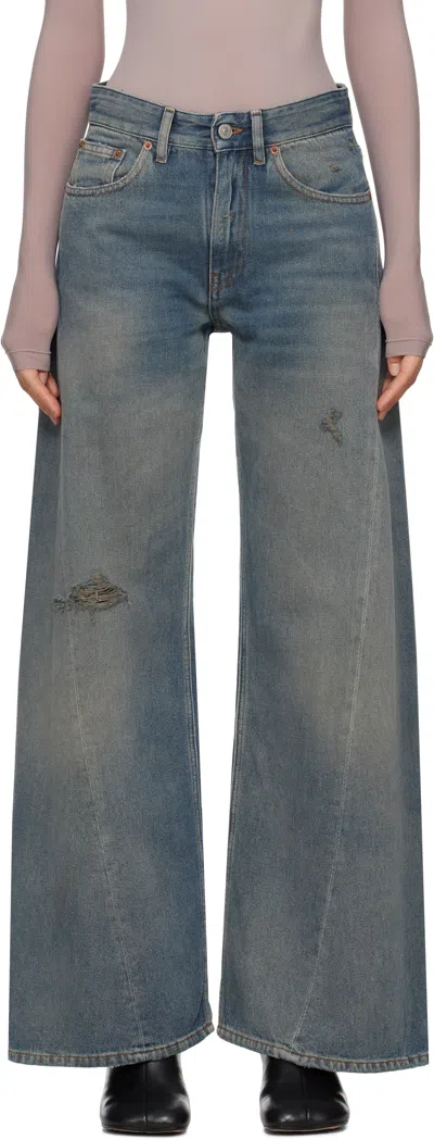MM6 MAISON MARGIELA BLUE DISTRESSED JEANS