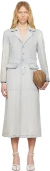 Mm6 Maison Margiela Blue Dual Wear Denim Jacket In 961 Light Blue